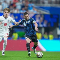 Lionel Messi during the semi-final with England